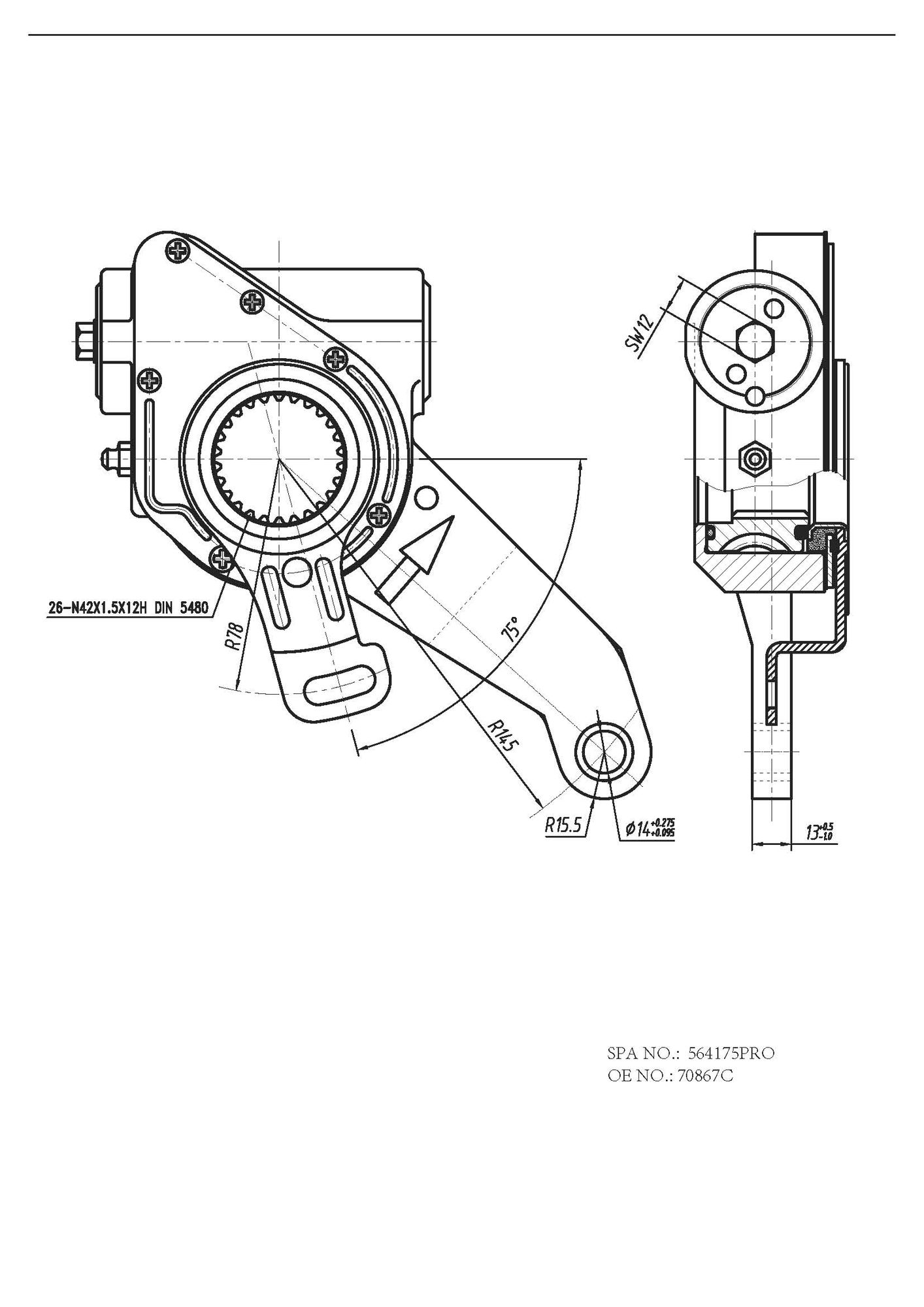 Reglaj parghie, sistem franare FO 4175 PRO FOMAR Friction